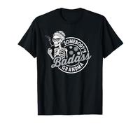 Retro Skeleton Grandma Badass Humor Design for Bold Women T-Shirt