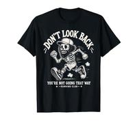 Retro Skeleton Runner Club Forward Motion Value Graphic T-Shirt