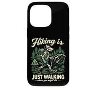 Retro Skeleton Wolf Camper Wilderness Survival Humor Case for iPhone 13 Pro