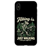 Retro Skeleton Wolf Camper Wilderness Survival Humor Case for iPhone XS Max