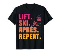 Retro Ski 90s 80s Skiing Outfit Lift Ski Après T-Shirt
