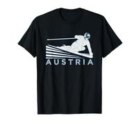 Retro Ski Austria Illustration - Vintage Snow Ski T-Shirt