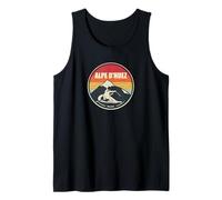 Retro Skiing Alpe d'Huez France Ski Tank Top