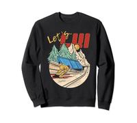 Retro Skiing Mountains 80s Ski Resort Vintage Ski Freestyle Sweatshirt