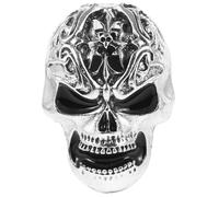 Retro Skull Car Vent Clip Silver Alloy Air Freshener for Halloween Season | Festive Atmosphere Fragrance Diffuser, Space-saving Auto Decor, Stylish Alloy Accessory for Car Interiors