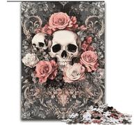 Retro Skull Puzzles for Adults Teens 1000pc Puzzle, Suitable for Ages 14 And Up Toy Wall Decor Birthday And Unique Gifts (50x75cm)
