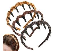 Retro Skull Top Headband, Decorative Headpiece Set 3 Pieces | Reversible Non-Slip Headband with Pattern - for Sports Cosplay Sports Daily Wear Formal Event Women Girls