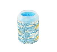 Retro Sky Sun Waves Portable Dog Cleaner Washer and Massager with Soft Massage Brush Pets Cleaning Kit Gently Cleans Paws After Walks