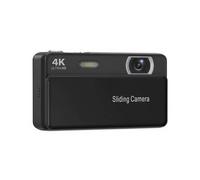 Retro Sliding Digital Camera 4K 64MP, Compact Vlogging Camera with 2.8'' Screen, 16X Zoom Autofocus CCD for Teens Adults Beginner, 2026 New Portable Travel Photography Gift with Fill Light (Black)
