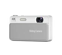 Retro Sliding Digital Camera 4K 64MP, Compact Vlogging Camera with 2.8'' Screen, 16X Zoom Autofocus CCD for Teens Adults Beginner, 2026 New Portable Travel Photography Gift with Fill Light (White)