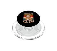 Retro Sloth A Coffee A Day Makes ME Work Fast All Day PopSockets PopGrip for MagSafe