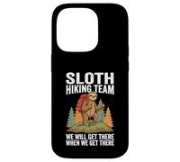 Retro Sloth Hiking Team We'll get There When we get There Case for iPhone 14 Pro