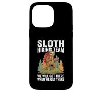 Retro Sloth Hiking Team We'll get There When we get There Case for iPhone 14 Pro Max