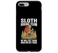 Retro Sloth Hiking Team We'll get There When we get There Case for iPhone 7 Plus/8 Plus