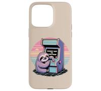 Retro Sloth Insert Nap To Continue Arcade Game Case for iPhone 15 Pro Max