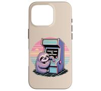 Retro Sloth Insert Nap To Continue Arcade Game Case for iPhone 16 Pro