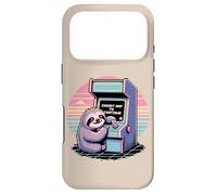 Retro Sloth Insert Nap To Continue Arcade Game Case for iPhone 17 Pro