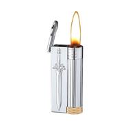 Retro Smart Kerosene Lighter, Voice-Activated with Metal Embossed Body, Multiple Ignition Methods, Ideal for Lighting Candles, Collectibles, Gifts