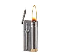 Retro Smart Kerosene Lighter, Voice-Activated with Metal Embossed Body, Multiple Ignition Methods, Ideal for Lighting Candles, Collectibles, Gifts