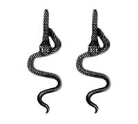 Retro Snake Earrings for Women Men Gothic Punk Rock Snake Stud Drop Earrings Halloween Jewelry Accessories Gift, Zinc, No Gemstone