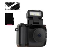 Retro Snap Digital Camera, 1080p Mini Camera With Digital Light, Travel Recorder Video Camera Thumb Led U0n7 Flash