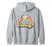 Retro Snoopy Groovy Music 60s Vintage Festival Dancing Vibes Zip Hoodie