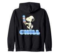 Retro Snoopy Summer Ice Cream Cool Chill Vibes Beach Beagle Zip Hoodie