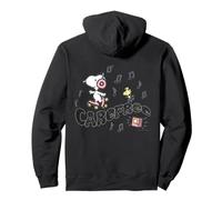 Retro Snoopy Woodstock 90s Roller Skating Carefree Vibes Pullover Hoodie