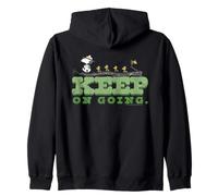 Retro Snoopy Woodstock Scouts Summer Camp Adventure Nature Zip Hoodie