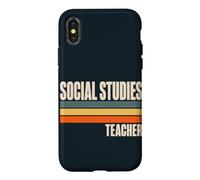 Retro Social Studies Teacher Case for iPhone X/XS