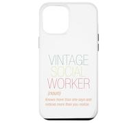 Retro Social Worker Definition Public Employee Case for iPhone 12 Pro Max