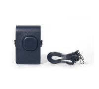 Retro Soft Mini Camera Case Bag PU Leather Cover for Instax mini liplay+Camera Case Leather Portable Bag Cover with Removable Strap (Blue)
