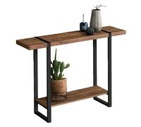 Retro Solid Wood Console Table Narrow Farmhouse Entryway Table ge Sofa Table for Living Room & Foyer 120cm Accent Side Table Country Style Hallway Furniture
