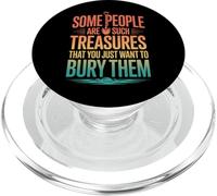 Retro Some People Are Such Treasures Funny Sarcastic Quote PopSockets PopGrip for MagSafe