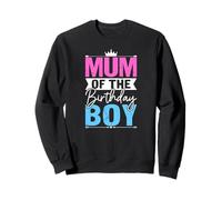Retro Sons Bday Vintage Cute Mum Of The Birthday Boy Sweatshirt