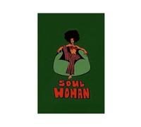 Retro Soul Woman Art Poster Canvas Poster Bedroom Decor Landscape Office Room Decor Gift 24x36inch(60x90cm)