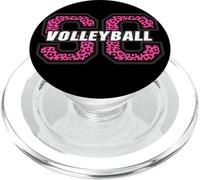 Retro South Carolina Volleyball Vintage Pink Animal Print PopSockets PopGrip for MagSafe