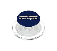 Retro South Korea Flag Korea Republic Blue Korean PopSockets PopGrip for MagSafe