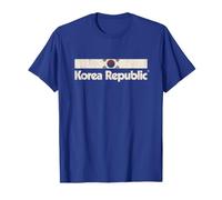 Retro South Korea Flag Korea Republic Blue Korean T-Shirt