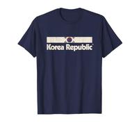 Retro South Korea Flag Korea Republic Blue Korean T-Shirt
