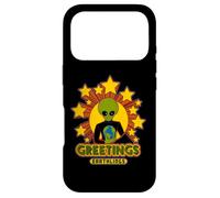 Retro Space Alien, Greetings Earthlings Case for iPhone 17 Pro