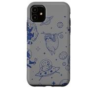 Retro Space Cats and Cosmic Animals Astronaut Art Case for iPhone 11