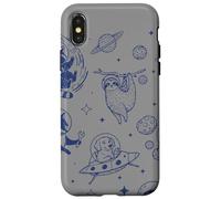 Retro Space Cats and Cosmic Animals Astronaut Art Case for iPhone X/XS