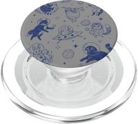 Retro Space Cats and Cosmic Animals Astronaut Art PopSockets PopGrip for MagSafe