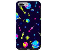 Retro Space Pattern Planets Stars Comets 80s Design Case for iPhone 7 Plus/8 Plus