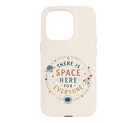 Retro Space Positivity Quote Astronomy Inclusion Vibe Case for iPhone 15 Pro