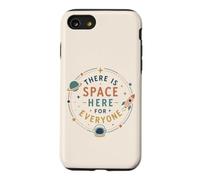 Retro Space Positivity Quote Astronomy Inclusion Vibe Case for iPhone SE (2020) / 7/8