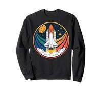 Retro Space Shuttle Launch Outfit Cosmic Adventure Look for Sweatshirt