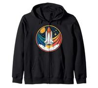 Retro Space Shuttle Launch outfit for space lovers and Zip Hoodie