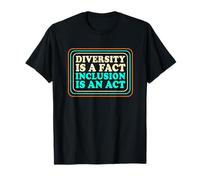 Retro Sped Teacher Diversity Is A Fact Inclusion Is An Act T-Shirt